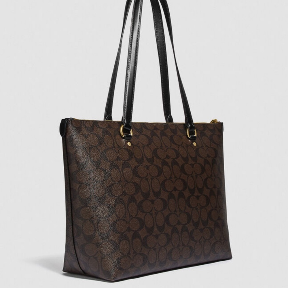 Coach signature tote bag brown/Black 1 93971 35745 4 - Picture 2 of 10